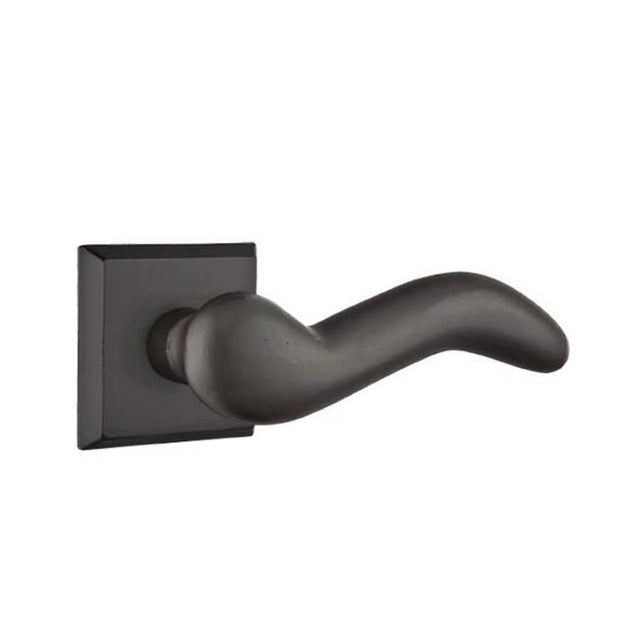 Emtek - Concealed, Passage, No.6 Rosette, Durango Lever, FB - Flat Black Bronze Patina