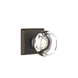 Emtek - Concealed, Privacy, No.6 Rosette, Georgetown Knob, MB - Medium Bronze Patina