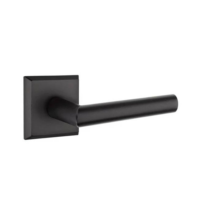 Emtek - Passage, No.6 Rosette, Mariposa Lever, LH, FB - Flat Black Bronze Patina