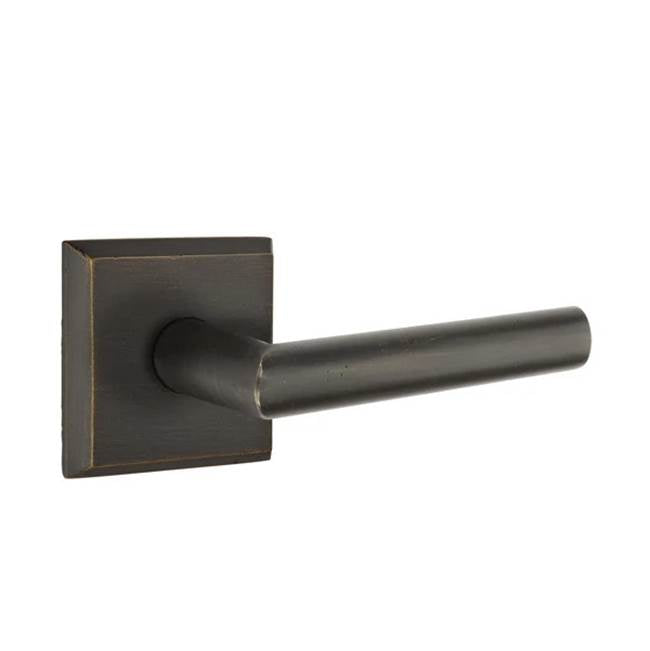 Emtek - Passage, No.6 Rosette, Mariposa Lever, LH, MB - Medium Bronze Patina