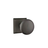 Emtek - Dummy, No.6 Rosette, Winchester Knob, FB - Flat Black Bronze Patina