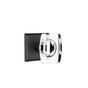 Emtek - Dummy, No.6 Rosette, Windsor Crystal Knob, FB - Flat Black Bronze Patina