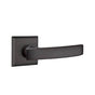Emtek - Privacy, No.6 Rosette, Yuma Lever, LH, FB - Flat Black Bronze Patina