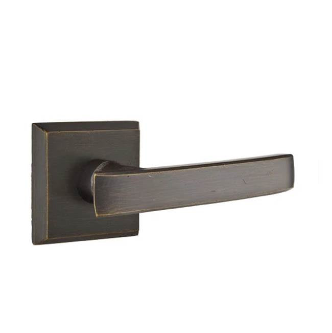 Emtek - Passage, No.6 Rosette, Yuma Lever, LH, MB - Medium Bronze Patina