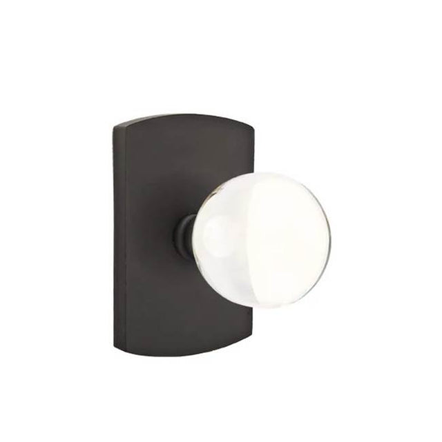 Emtek - Concealed, Privacy, No.4 Rosette, Bristol Knob, FB - Flat Black Bronze Patina