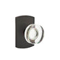 Emtek - Concealed, Privacy, No.4 Rosette, Modern Disc Crystal Knob, FB - Flat Black Bronze Patina