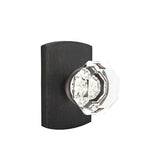 Emtek - Passage, No.4 Rosette, Old Town Clear Knob, MB - Medium Bronze Patina
