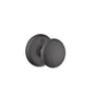 Emtek - Privacy, Wrought Steel No.2 Rosette, Jamestown Knob, FBS - Flat Black Steel