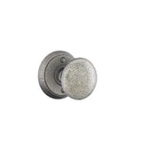 Emtek - Privacy, Wrought Steel No.2 Rosette, Jamestown Knob, SWS - Satin Steel