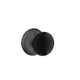Emtek - Privacy, Wrought Steel No.2 Rosette, Madison Black Knob, FBS - Flat Black Steel