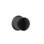 Emtek - Privacy, Wrought Steel No.2 Rosette, Madison Black Knob, FBS - Flat Black Steel