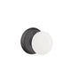 Emtek - Passage, Wrought Steel No.2 Rosette, Madison Ivory Knob, FBS - Flat Black Steel