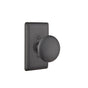 Emtek - Dummy, Wrought Steel No.3 Rosette, Jamestown Knob, FBS - Flat Black Steel