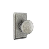 Emtek - Dummy, Wrought Steel No.3 Rosette, Jamestown Knob, SWS - Satin Steel