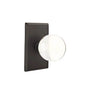 Emtek - Passage, No.3 Rosette, Bristol Knob, FB - Flat Black Bronze Patina