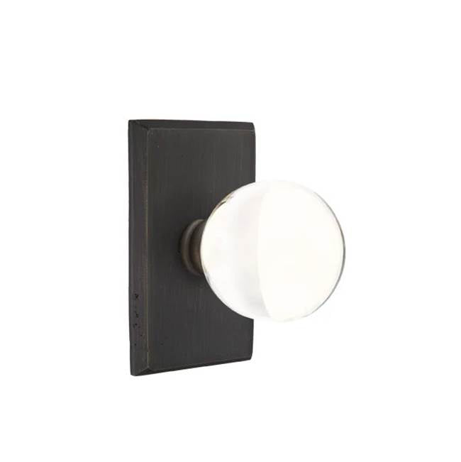 Emtek - Passage, No.3 Rosette, Bristol Knob, MB - Medium Bronze Patina
