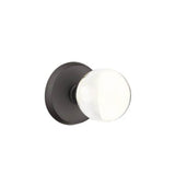 Emtek - Concealed, Privacy, No.2 Rosette, Bristol Knob, FB - Flat Black Bronze Patina