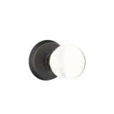 Emtek - Concealed, Privacy, No.2 Rosette, Bristol Knob, MB - Medium Bronze Patina