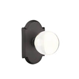 Emtek - Dummy, No.1 Rosette, Bristol Knob, FB - Flat Black Bronze Patina