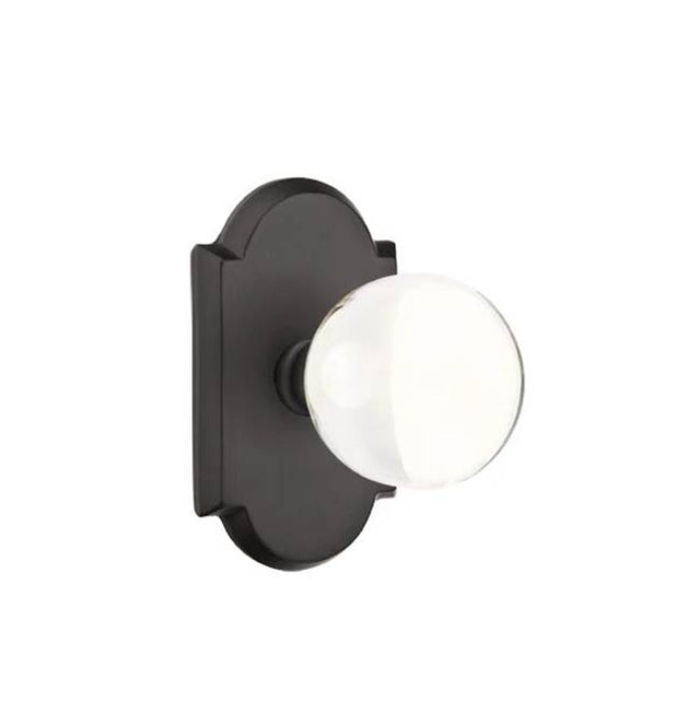Emtek - Dummy, No.1 Rosette, Bristol Knob, FB - Flat Black Bronze Patina