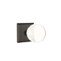 Emtek - Dummy, No.6 Rosette, Bristol Knob, FB - Flat Black Bronze Patina