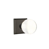 Emtek - Concealed, Passage, No.6 Rosette, Bristol Knob, FB - Flat Black Bronze Patina