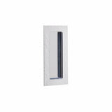 Emtek - Modern Rectangular, 4'' Knurled Flush Pulls with plain pocket, US26 - Polished Chrome