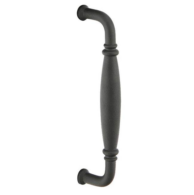 Emtek - Normandy Pull 8'', FBS - Flat Black Steel