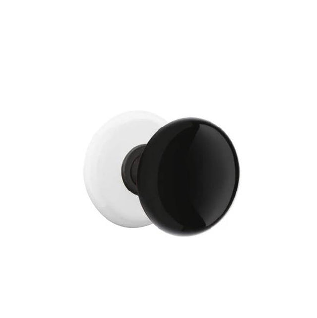 Emtek - Dummy, Porcelain Rosette, Ebony Knob, US10B - Oil Rubbed Bronze