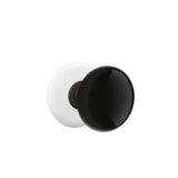 Emtek - Privacy, Porcelain Rosette, Ebony Knob, US10B - Oil Rubbed Bronze