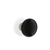 Emtek - Dummy, Porcelain Rosette, Ebony Knob, US15A - Pewter