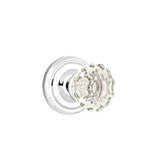 Emtek - Dummy, Regular Rosette, Astoria Crystal Knob, US26 - Polished Chrome