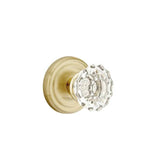Emtek - Dummy, Regular Rosette, Astoria Crystal Knob, US4 - Satin Brass