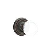 Emtek - Dummy, Regular Rosette, Bristol Crystal Knob, US10B - Oil Rubbed Bronze