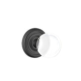 Emtek - Dummy, Regular Rosette, Bristol Crystal Knob, US19 - Flat Black