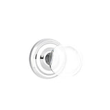 Emtek - Passage, Regular Rosette, Bristol Crystal Knob, US26 - Polished Chrome