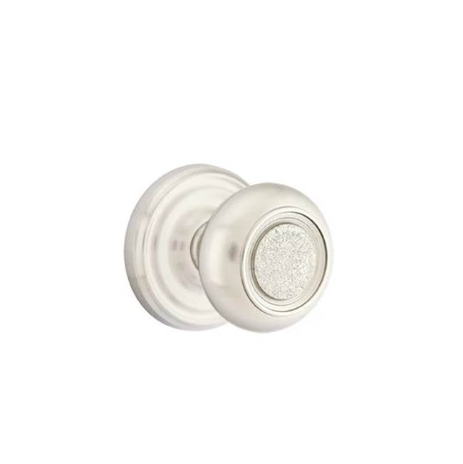 Emtek - Concealed, Passage, Regular Rosette, Belmont Knob, US15 - Satin Nickel