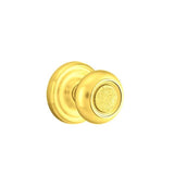 Emtek - Concealed, Passage, Regular Rosette, Belmont Knob, US3 Lifetime - Polished Brass