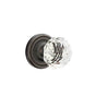 Emtek - Concealed, Passage, Regular Rosette, Diamond Crystal Knob, US10B - Oil Rubbed Bronze