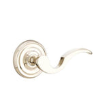 Emtek - Concealed, Privacy, Regular Rosette, Cortina Lever, US14 - Polished Nickel
