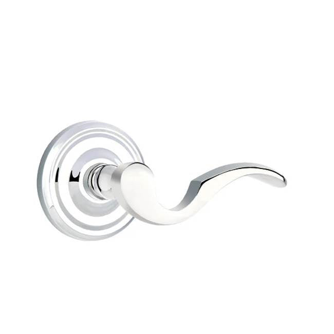 Emtek - Passage, Regular Rosette, Cortina Lever, RH, US26 - Polished Chrome