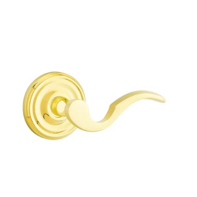 Emtek - Privacy, Regular Rosette, Cortina Lever, LH, US3NL - Unlacquered Brass