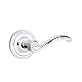 Emtek - Privacy, Regular Rosette, Elan Lever, LH, US26 - Polished Chrome