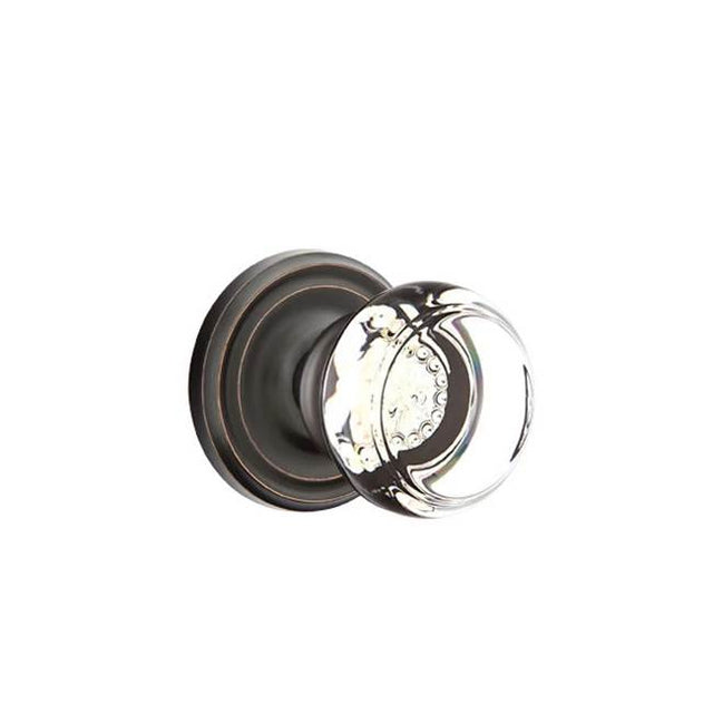 Emtek - Concealed, Passage, Regular Rosette, Georgetown Knob, US10B - Oil Rubbed Bronze