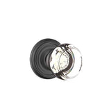 Emtek - Concealed, Passage, Regular Rosette, Georgetown Knob, US19 - Flat Black