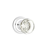 Emtek - Concealed, Passage, Regular Rosette, Georgetown Knob, US26 - Polished Chrome