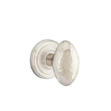 Emtek - Passage, Regular Rosette, Hammered Egg Knob, US15 - Satin Nickel