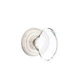 Emtek - Passage, Regular Rosette, Hampton Crystal Knob, US15 - Satin Nickel