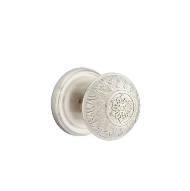 Emtek - Concealed, Privacy, Regular Rosette, Lancaster Knob, US15 - Satin Nickel