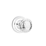 Emtek - Concealed, Passage, Regular Rosette, Lancaster Knob, US26 - Polished Chrome